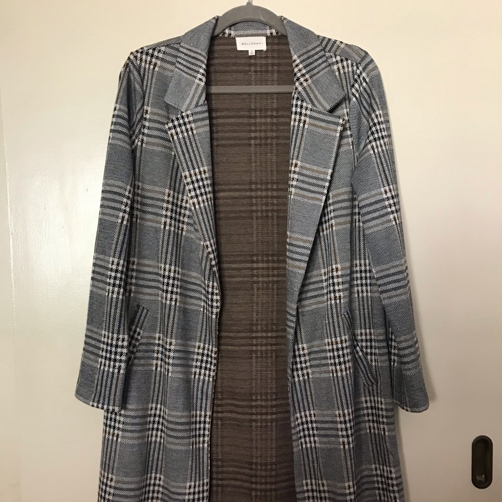 Melloday sweater trench coat
